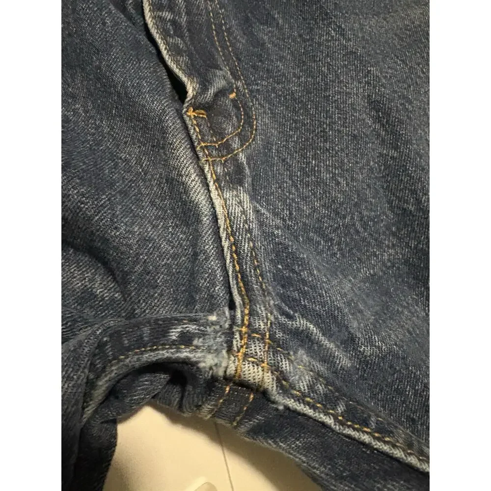 Levi’s 505 Regular Fit Straight Leg Jeans Men’s 38x34 Blue Denim - Picture 4 of 6